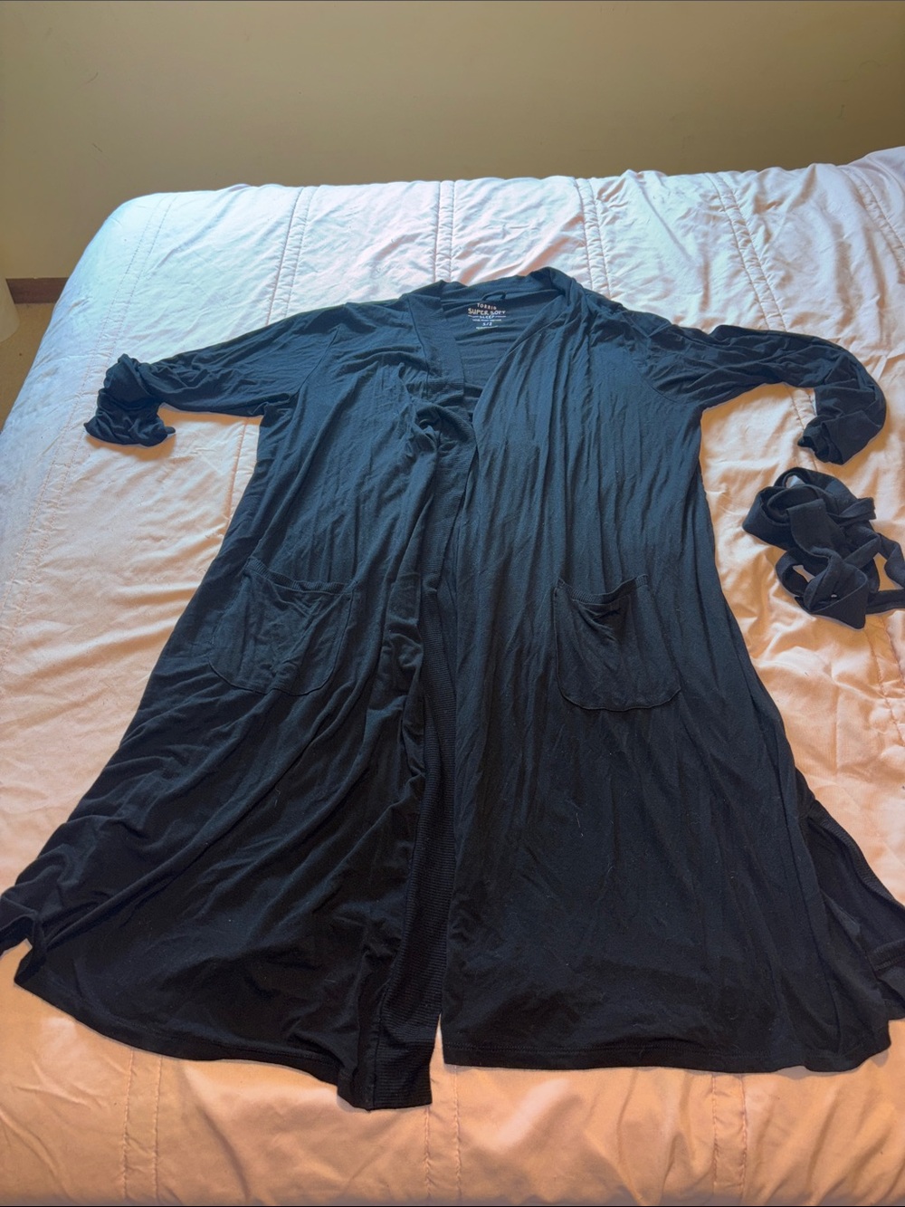 Torrid Robe Plus Size Intimates Lounge Sleep Women’s Bathrobe 1X2X Black